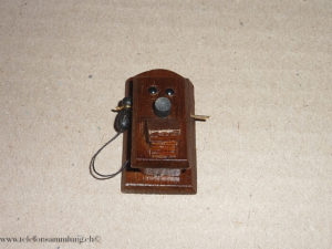 Miniatur Holztwandelefon